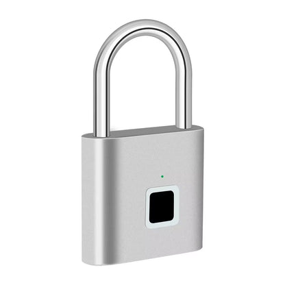 HEE RAK Keyless USB Charging Fingerprint Smart Padlock - Waterproof Anti-Theft Zinc Lock with 0.2 Sec Unlocking Time