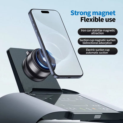 Electric Vacuum Magnetic Suction Car Phone Mount 360 Degree Rotating Compatible with 4.7-Inch or above Smartphones